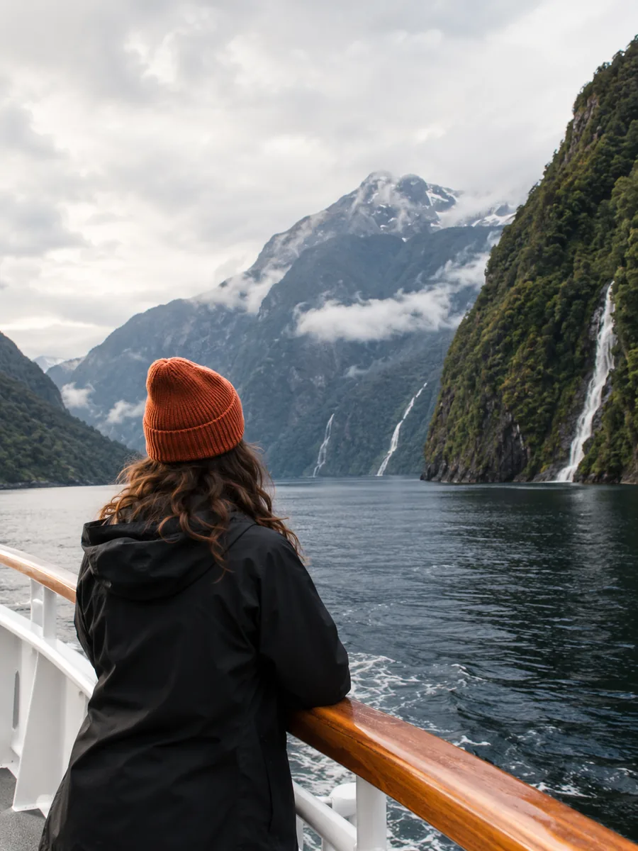 Aussicht bei Wildnis-Kreuzfahrten im Doubtful Sound